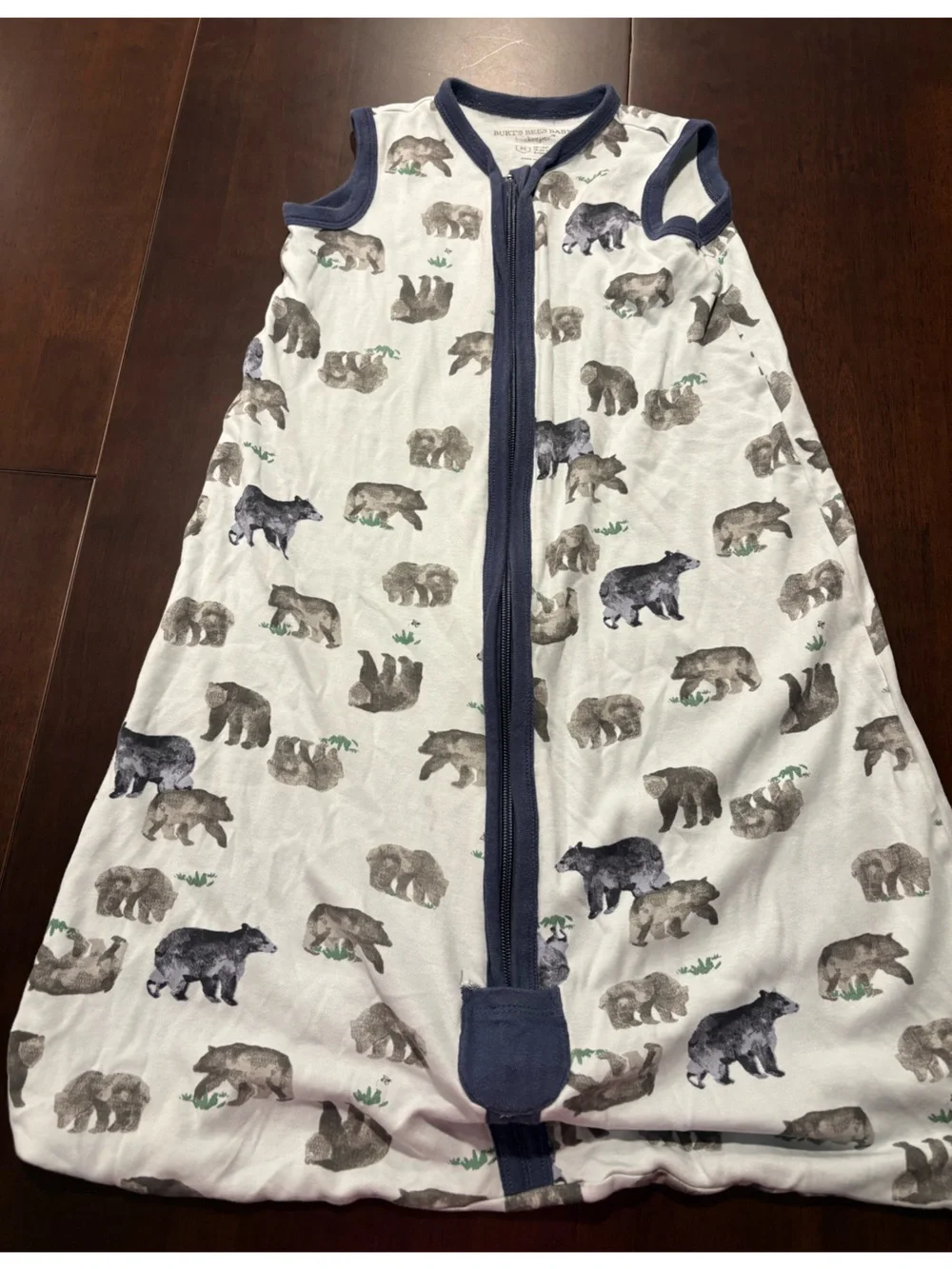 Burt’s bees beekeeper baby sleep sack medium 6-12 months bear print